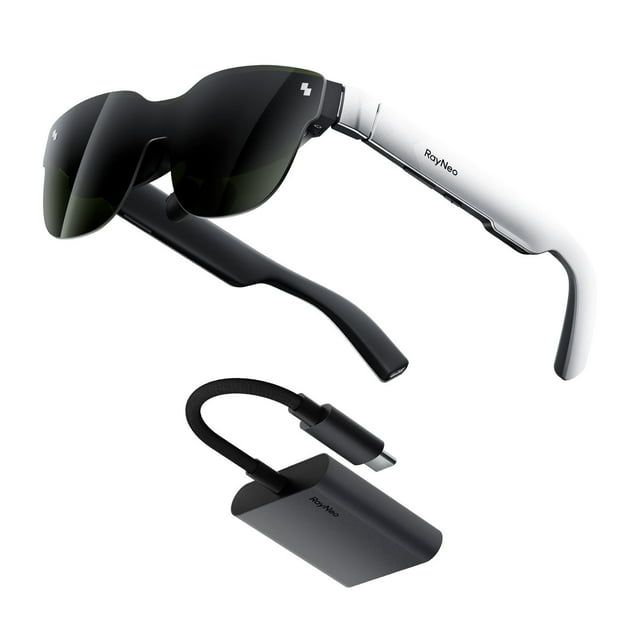 RayNeo Air 3s AR/XR Smart Glasses + bonus USB-C Charging Adapter