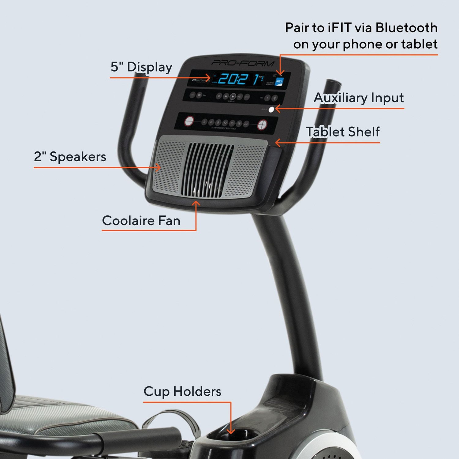 Sunny Health & Fitness Elite Series Exercise Recumbent Bike - Image 3